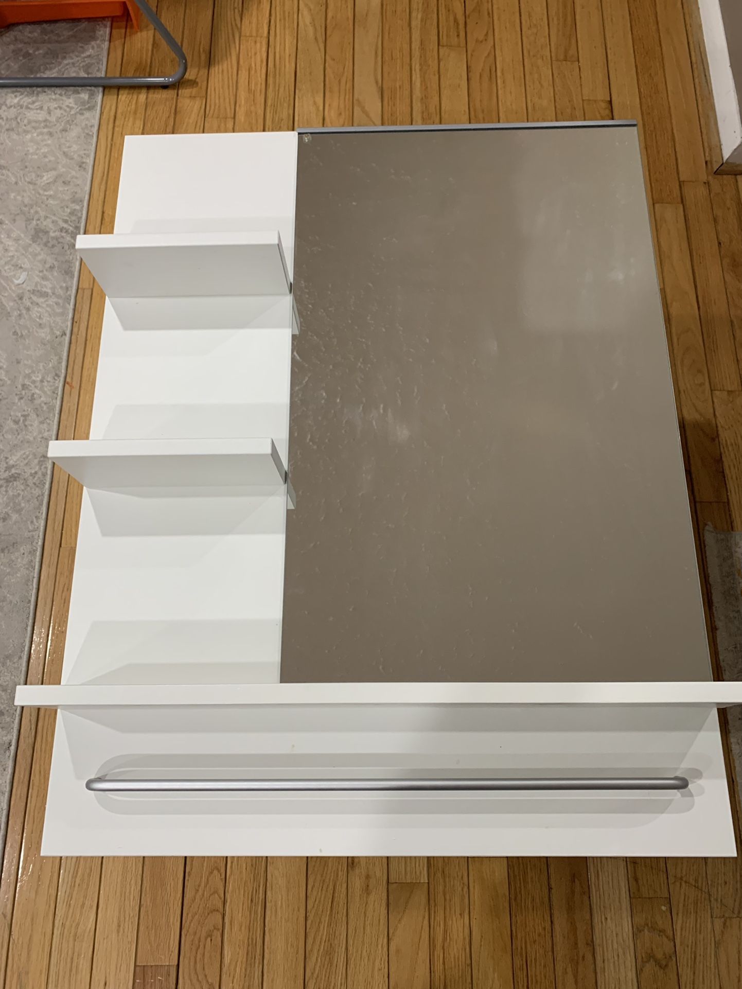 IKEA Bathroom Mirror White with Shelves