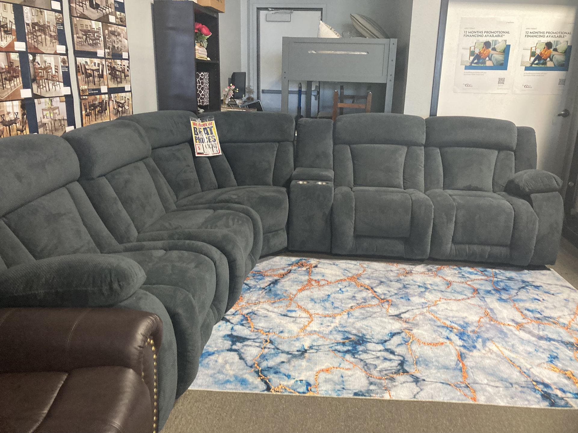 4TH OF JULY SALE🚨🇺🇸 Grey Reclining Sectional 🩶☑️ $1,899