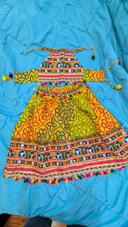 Navratri Garba ghaghra choli lehenga kids girls indian