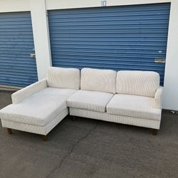 Delivery ~ Beige / Cream Sectional Sofa 