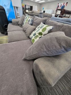 Sectional with Pillows