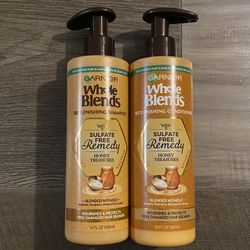 Garnier Whole Blends Replenishing Sulfate Free Remedy Honey Treasures Shampoo And Conditioner Set