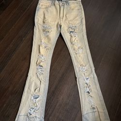 Flare Denim Stacks Jeans