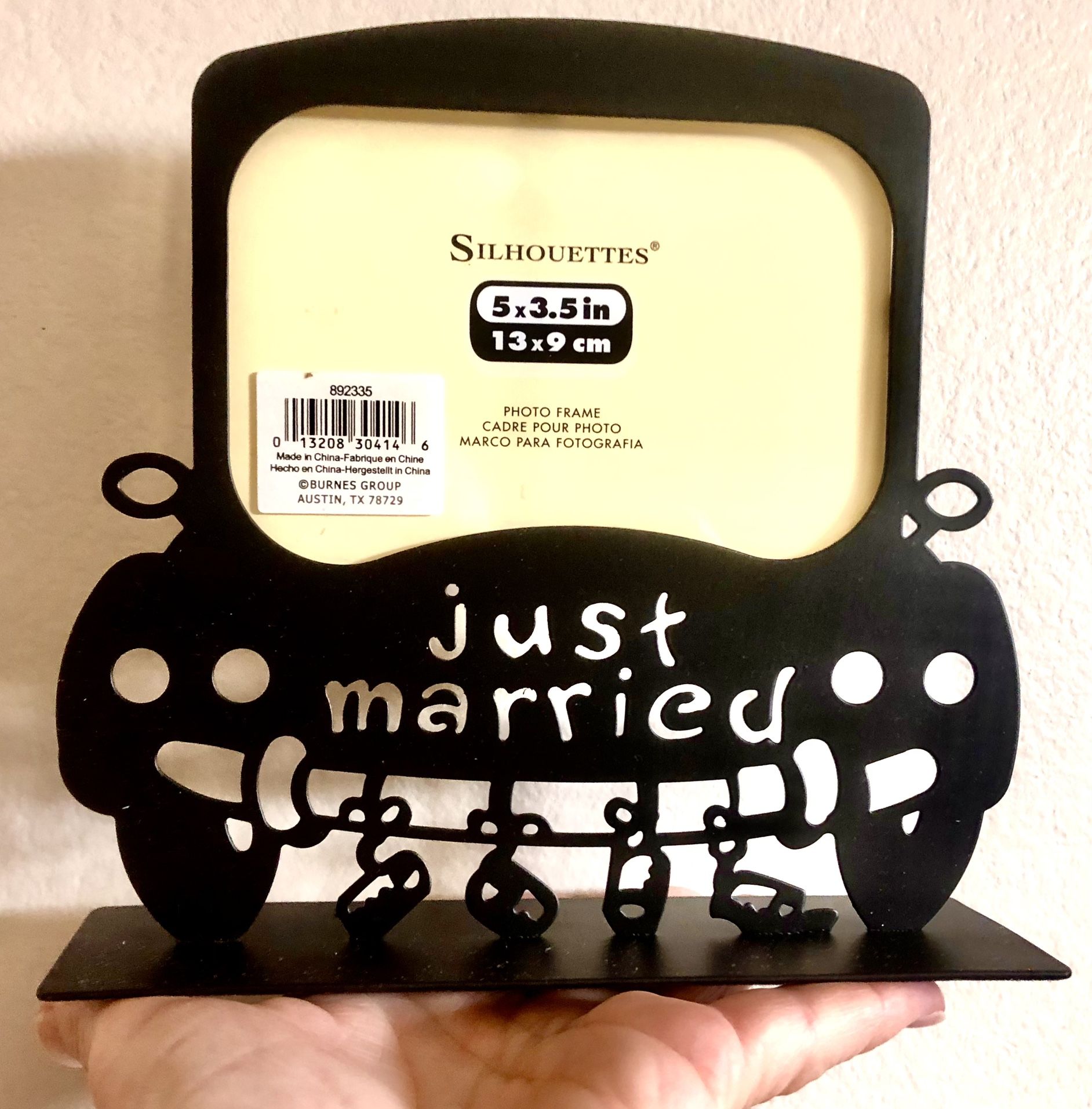 Gift Metal Photo Frame Just Married New