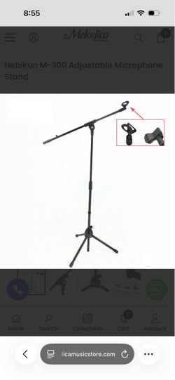 Hebikuo M-300 Adjustable Microphone Stand