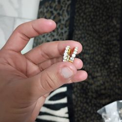 Gold Plate Carret Earrings Women 