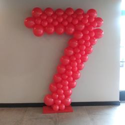 Number balloon column