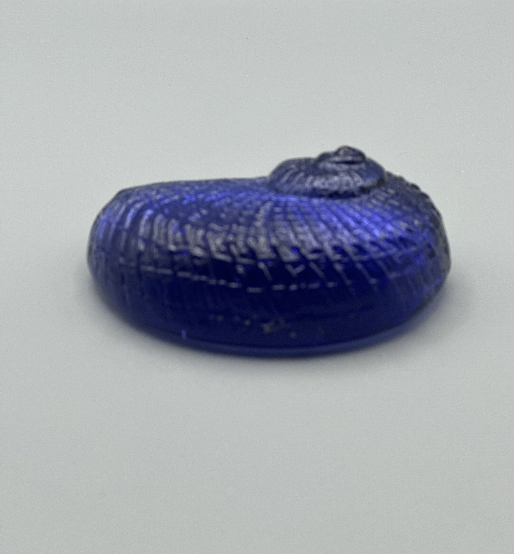 Vtg, Cobalt Blue Glass Seashell, 3” Paperweight, 5 @ $5ea OBO