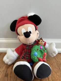 Christmas Wreath Mickey Mouse Plush