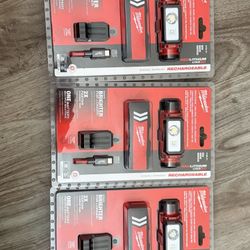 MILWAUKEE 2163-21 REDLTHIUM USB RECHARGEABLE HARD HAT HEADLAMP, 600 LUMENS