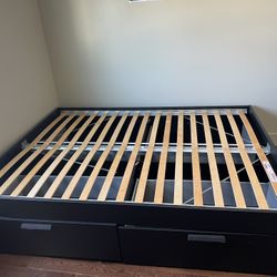 IKEA Black Dresser and bedframe