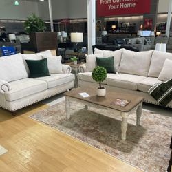 2 Pcs Living Room Set Sofa and Loveseat 