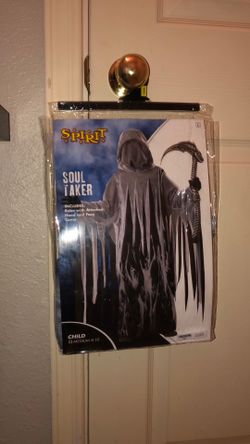 Child Medium 8-10 soul taker Halloween costume