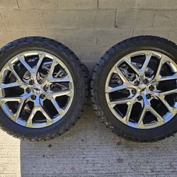 22" Chrome Chevy Silverado Tahoe Wheels