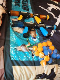 Power Popper Toy Blasters Set with Foam Balls