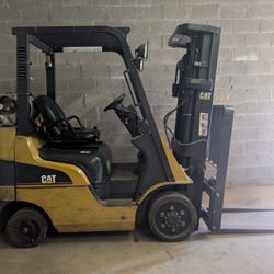 2008 Cat C4000 Forklift 15' Lift With Side shift 