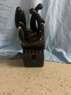 Knife Block With Knives 