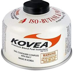 Kovea Isobutane Camping Fuel Gas Canister (25% Propane)