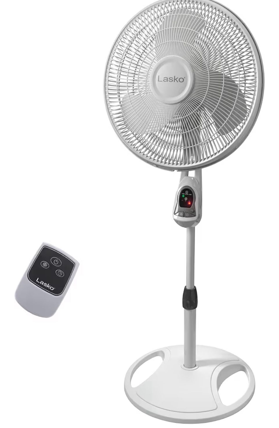Lasko Elegance and Performance Pedestal Stand Fan, 3-Speeds, 90 Degree Oscillation, Adjustable Height, Timer, Remote for Indoor, Bedroom, Living Room,