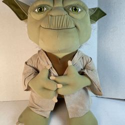 Extra Large Star Wars Talking Yoda Plush Giant Stuffed Animal Used Like New