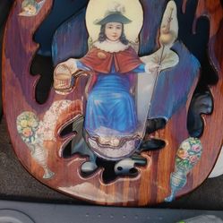 Wooden Handmade Saint Pic 
