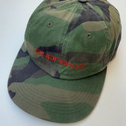 SUPREME FW17 COMPACT Logo 6 Panel Hat Cap WOODLAND Dunk BOX Logo Nice 