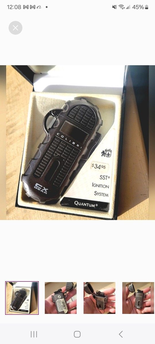 Colibri Lighter With Box - Colibri Of London