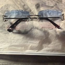 Cotton Candy Diamond Cut Cartier glasses 