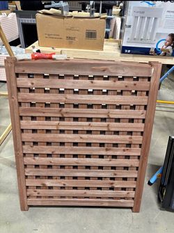 New in Box Air Conditioner Fence 3 Panels Privacy Screen for Outside