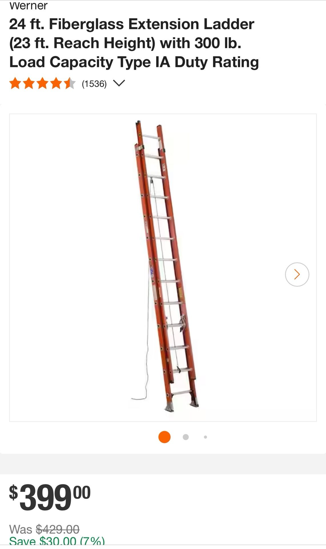 Werner 24ft Ladder
