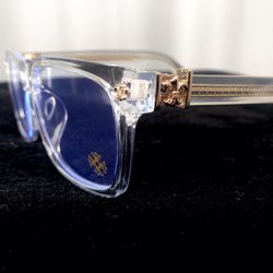 Chrome Glasses Hearts/Fleur d lis/Palace Transparent Streetwear Dutch Designer Kith Von Gold 