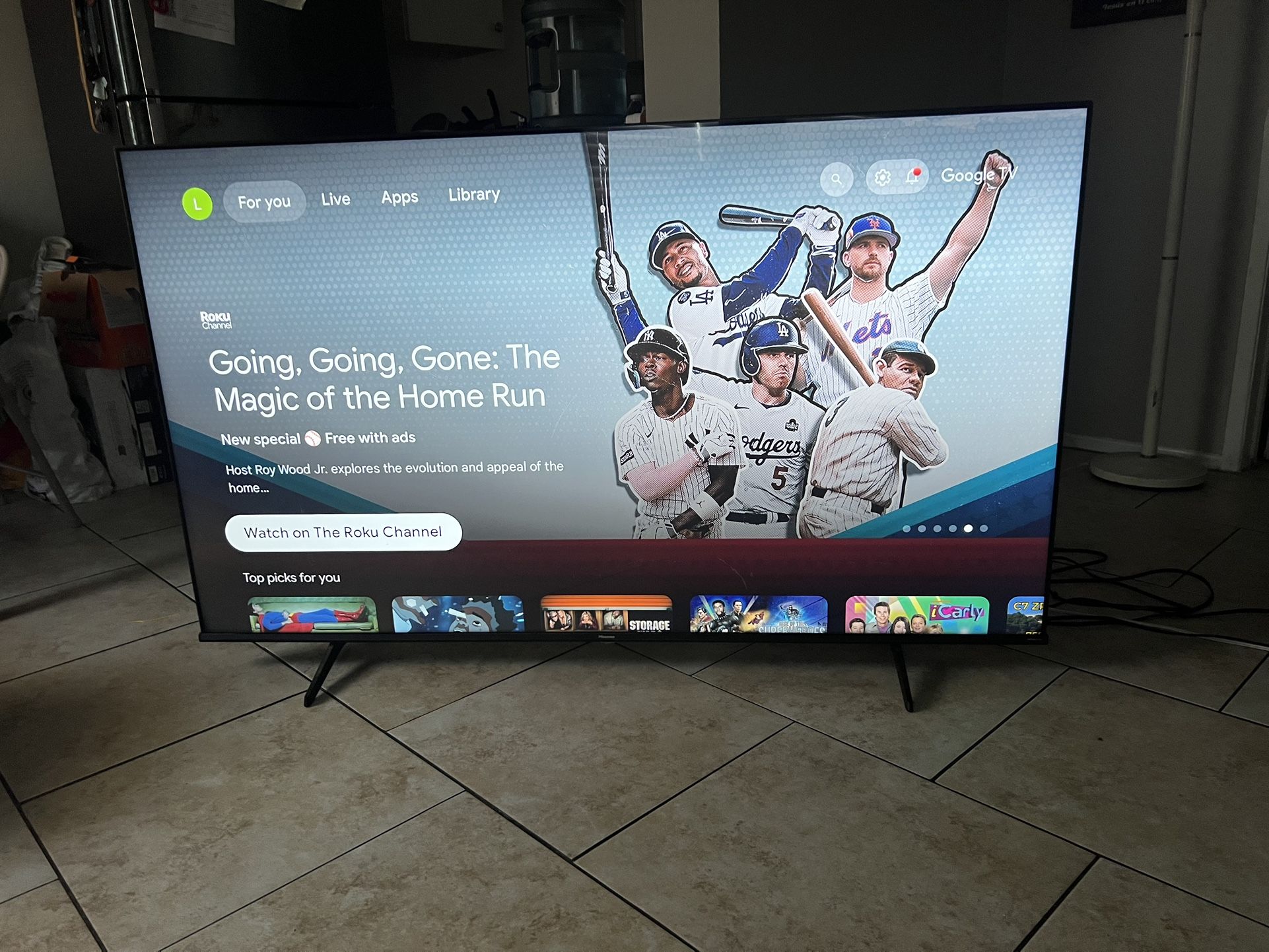 2024 65 Inch 4K Hisense Smart TV