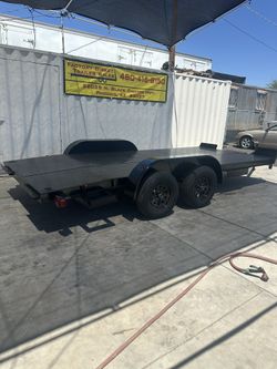 16 Foot Steel Deck, Car Trailer/ Hauler