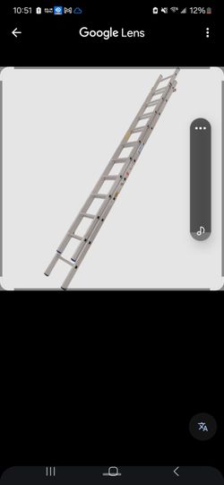 Aluminum werner extended ladder twenty eight feet
