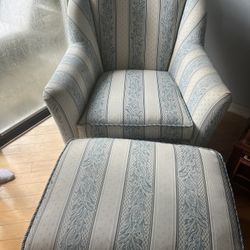 Chair With ottoman 