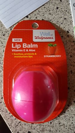 New strawberry lip balm