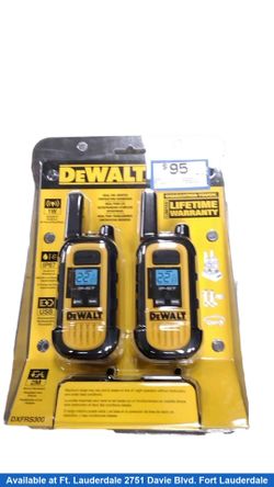 Dewalt Dxfrs300 Yellow Walkie Talkie