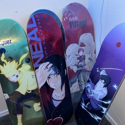 Naruto Primitive Skateboard Decks Exclusives