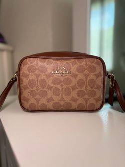 Coach Mini Jamie camera Bag in signature canvas