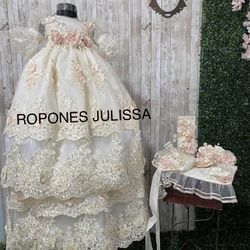 Ropon Para Bautizo De 18 A 24 Meses /Christening dress