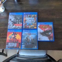 Set Of 5 PS4 Games