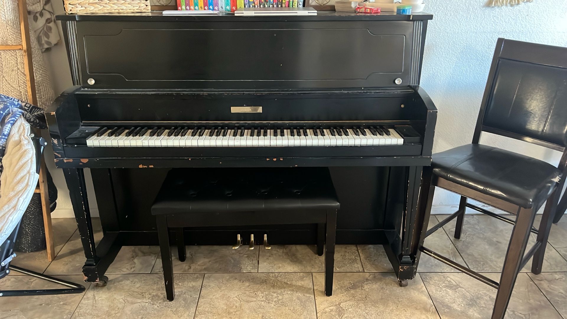 Piano With Bench