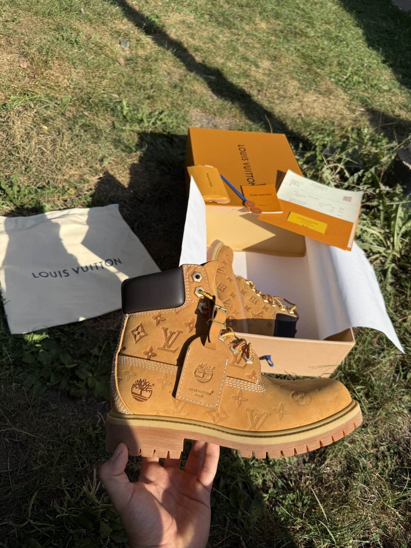 Louis Vuitton Timberlands size 12
