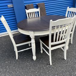Dining Table and Chairs ! Bluff Point Dining Table ! 5 Piece Dining Set ! Wood Table With Chairs ! Kitchen Table Free Delivery