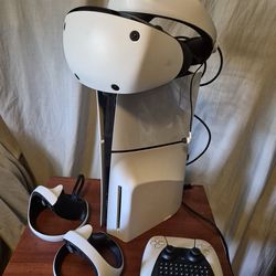 Ps5 pro with 2tb added storage, VR2 set and controller