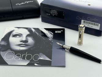 MONTBLANC GRETA GARBO SPECIAL EDITION 18K NIB FOUNTAIN PEN NEW 100% GENUINE RARE
