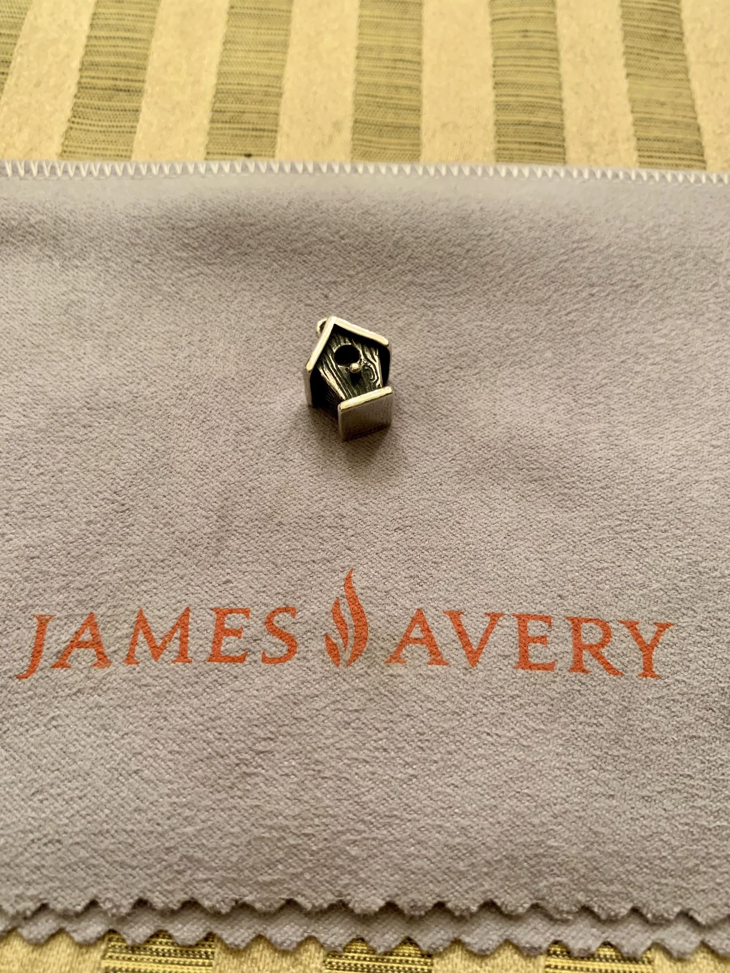 James Avery Retired 3D Silver Birdhouse Charm