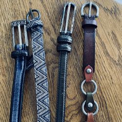 4 Women’s Belts - Two Are Brighton