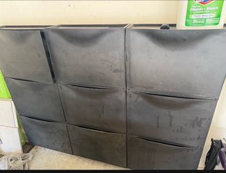 IKEA TRONES-style wall shoe cabinets total 9 in a set