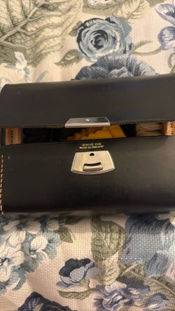Travel shoe shine kit  made in England case